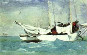 Key West, Hauling Anchor, Winslow Homer